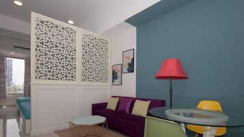 Studio, 2 giường cỡ queen, quang cảnh thành phố | Nội thất
