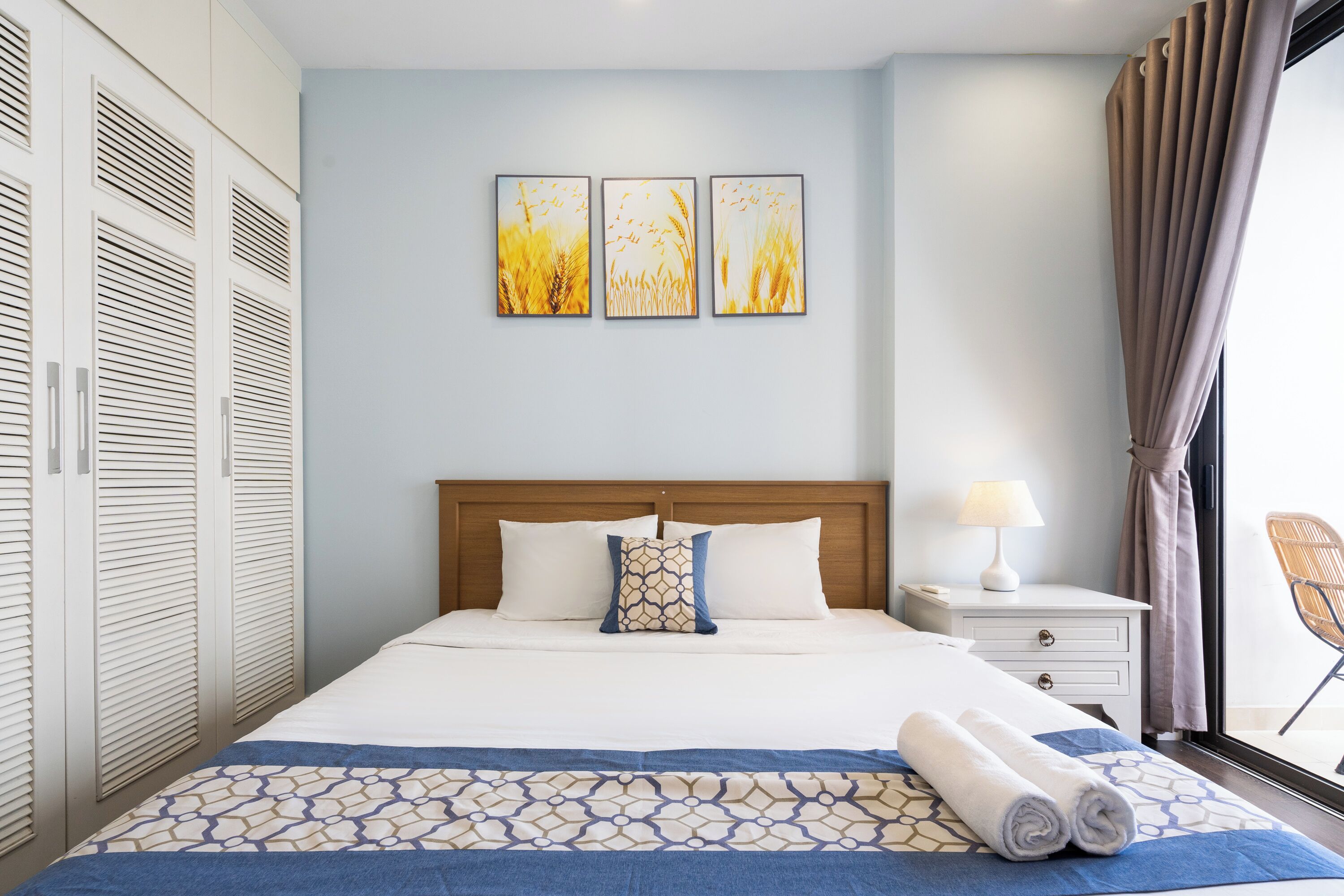 Family Apartment, 2 Bedrooms, City View | Premium bedding, pillowtop beds, blackout drapes, soundproofing