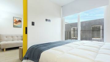Apartamento estándar | Cortinas opacas, tabla de planchar con plancha, wifi gratis