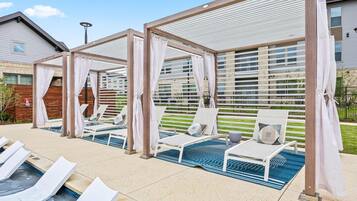 Outdoor banquet area