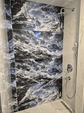 Shower, hair dryer, towels, soap - YDora Luxury Hotel (Bodrum)