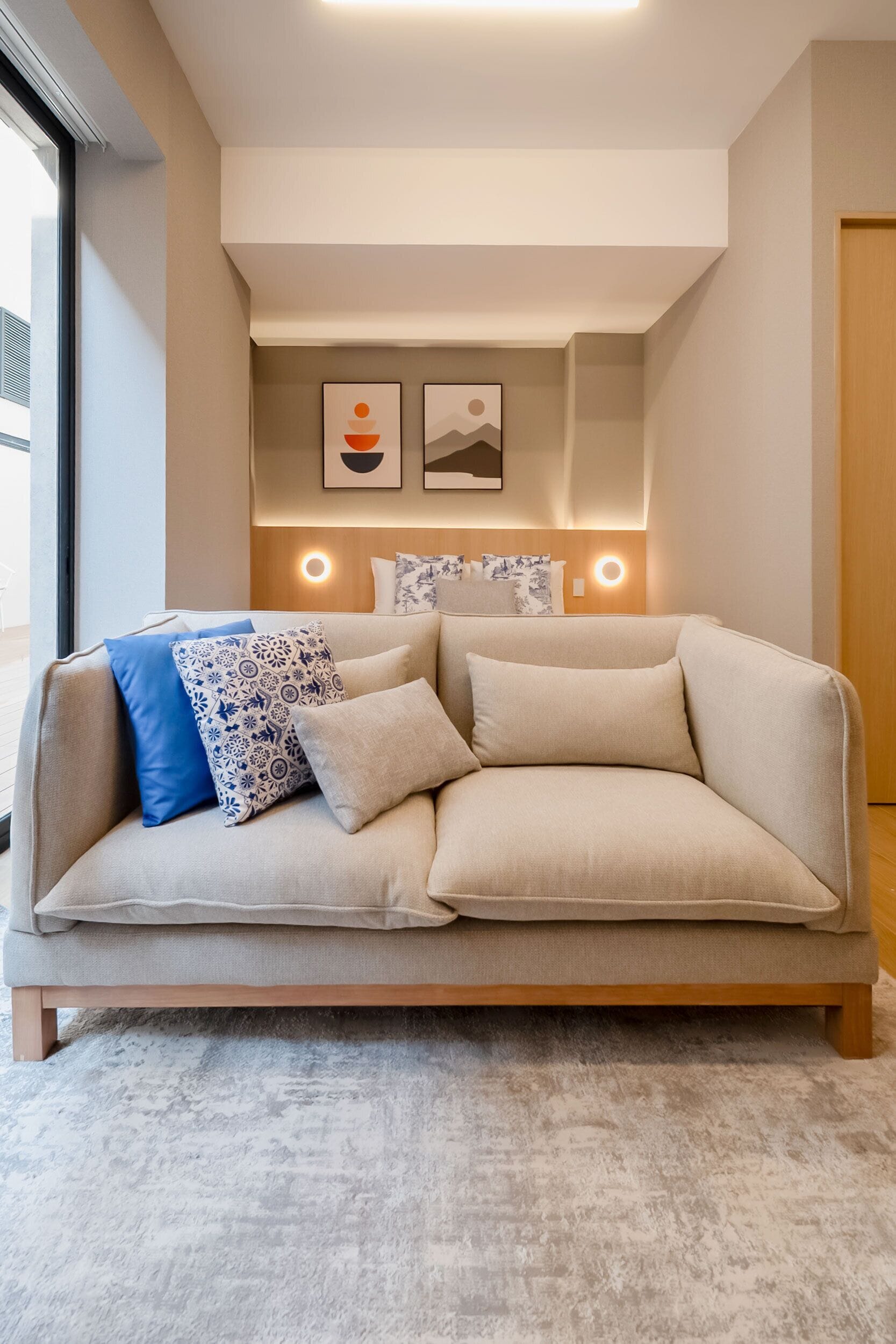Superior studio, 1 queensize bed, terras, op benedenverdieping