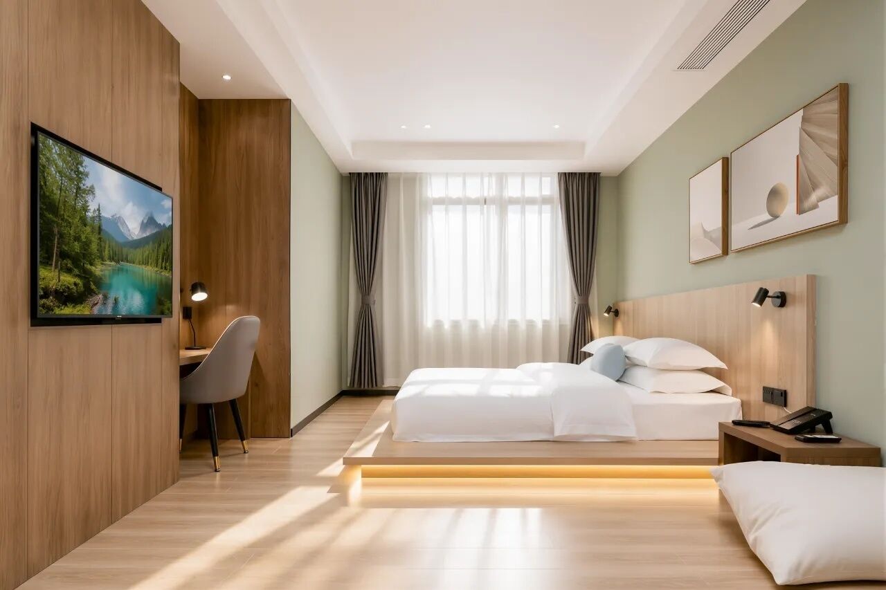 Doppelzimmer im japanischen Stil, Stadtblick | Hochwertige Bettwaren, Daunenbettdecken, Schreibtisch