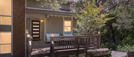 Spend some time on the private patio at sunset!