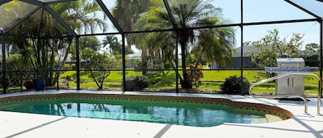 A heated pool