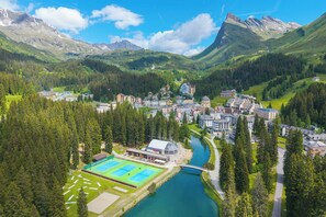 Aerial view - Modern Alpine Stay in San Bernardino | Ski, Hiking & Nature - Larix 205, San Bernardino, Switzerland (San Bernardino)