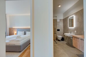 Bathroom - Modern Alpine Stay In San Bernardino | Ski, Hiking & Nature - Larix 202, San Bernardino, Switzerland (San Bernardino)