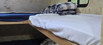 Camper 6 Enjoyable 2-bedroom recreational vehicle with AC just out of Fair Play.