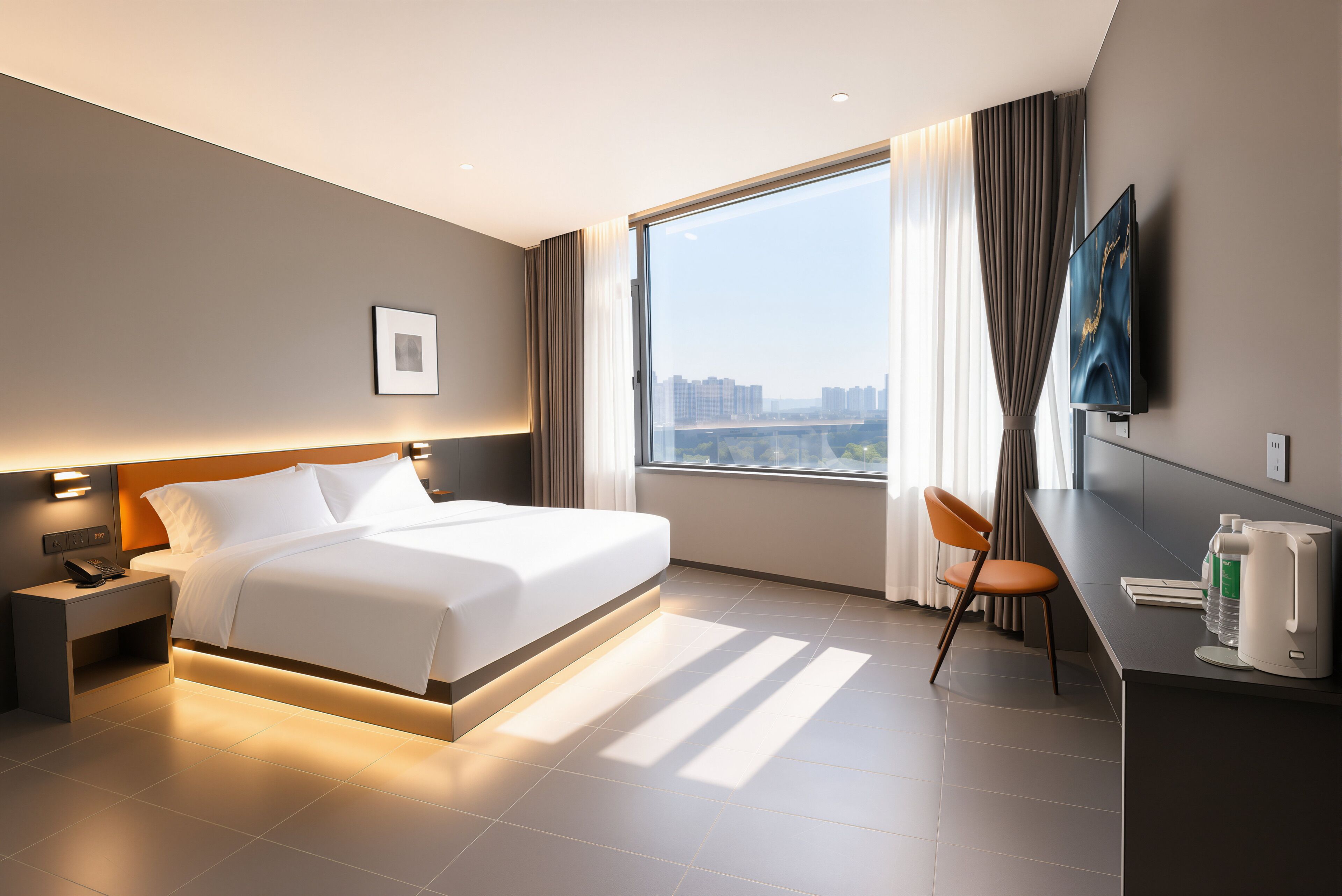 Superior Double Room, City View | Blackout drapes, soundproofing, WiFi (free)