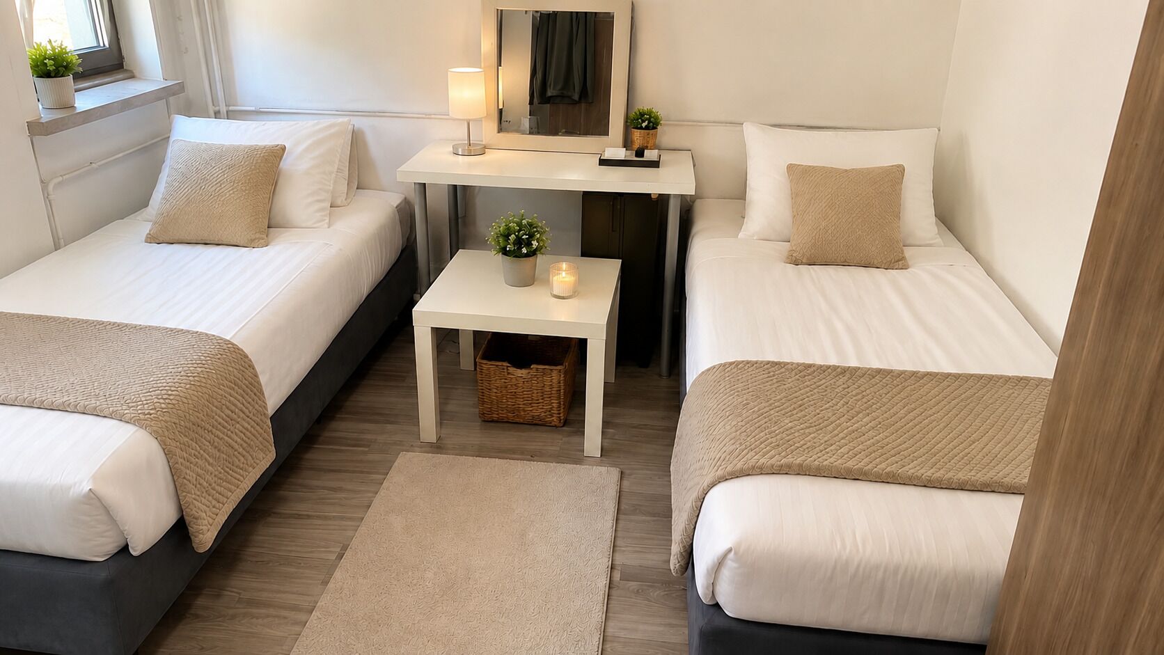 Economy Twin Room, Garden View