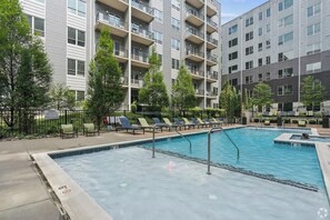 Pool - Luxury Apt: Rooftop, Golf Sim, Pool, Downtown (Louisville)