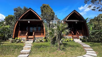 Deluxe-Ferienhütte, Balkon