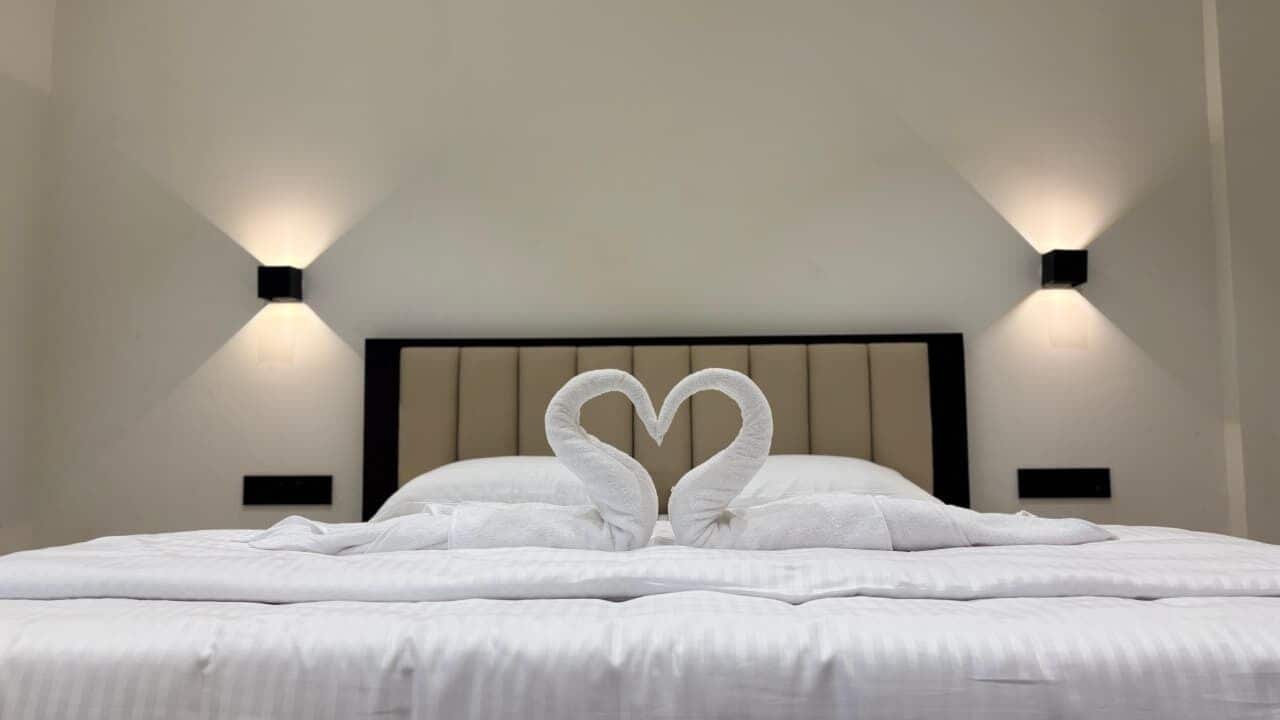Quarto casal luxo, vista para a montanha