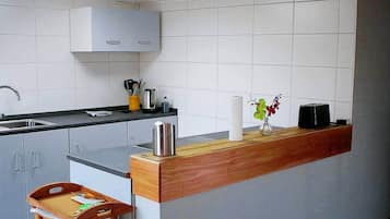 Fridge, oven, stovetop, toaster