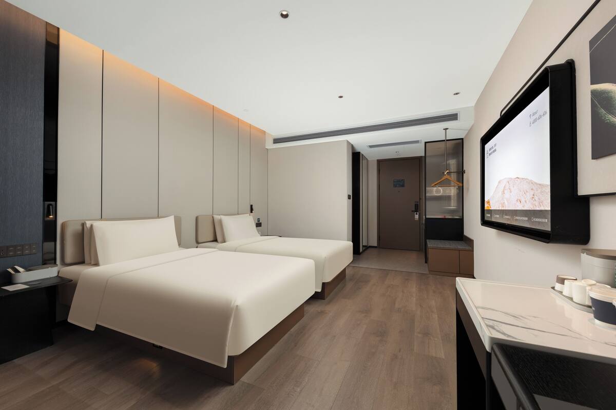 Executive-Zweibettzimmer | Schreibtisch, Verdunkelungsvorhänge, Bügeleisen/Bügelbrett