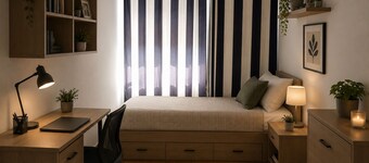 Large room, 2 beds, sleeps up to 4 guests
Spacious room, 2 beds, up to 4 guests