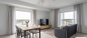 New 2BR Apt with Sauna & Stunning Views