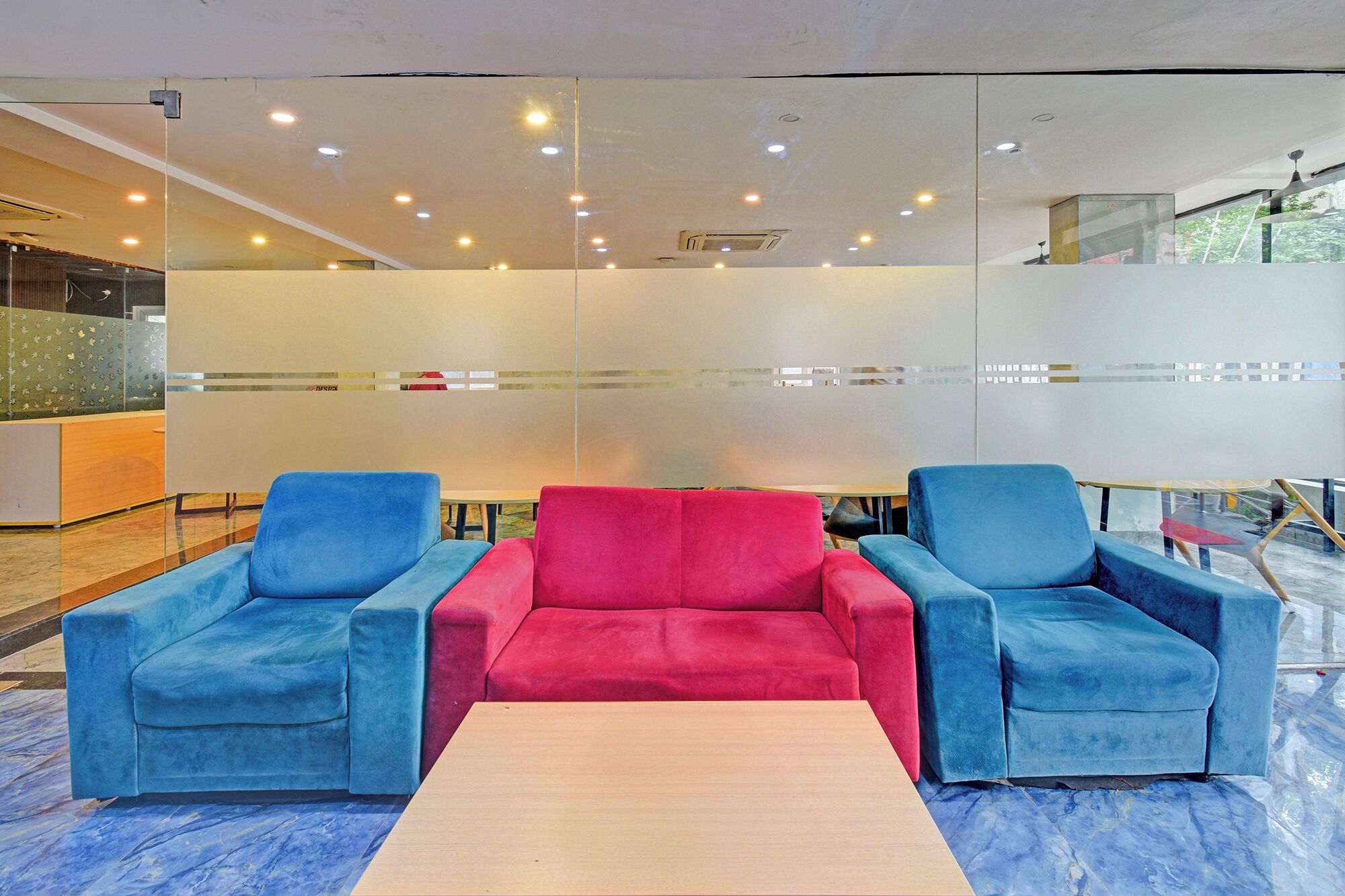 Sala de estar en el lobby