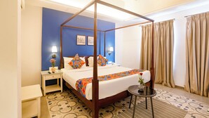 Habitación Deluxe | Sábanas de algodón egipcio, ropa de cama de alta calidad, caja fuerte
