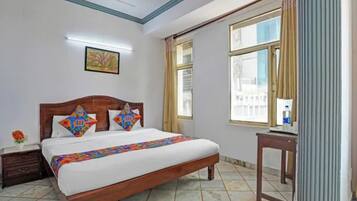 Lakens van Egyptisch katoen, luxe beddengoed, een kluis op de kamer
