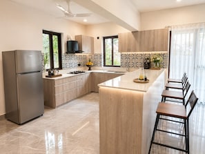 Private kitchen - Nistula Avayaja - 4BHK Luxury Private Pool Retreat in Siolim (Siolim)