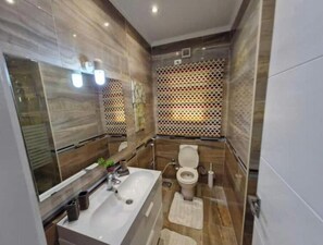 Bathroom - Modern 3BR Apartment in The Village Compound | Near AUC | WiFi & Terrace (Cairo Governorate)