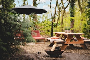 Outdoor dining - Bungalow 2 persons with sauna (Lanaken)