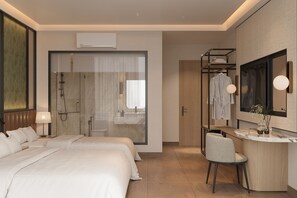 In-room safe, blackout curtains, iron/ironing board, free WiFi - A25 Hotel - 2B Cao Thang (Phuong Ban Co)