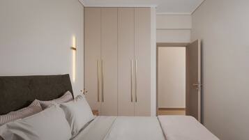 Apartment, 2 Bedrooms | Soundproofing, iron/ironing board, travel crib, WiFi (free)
