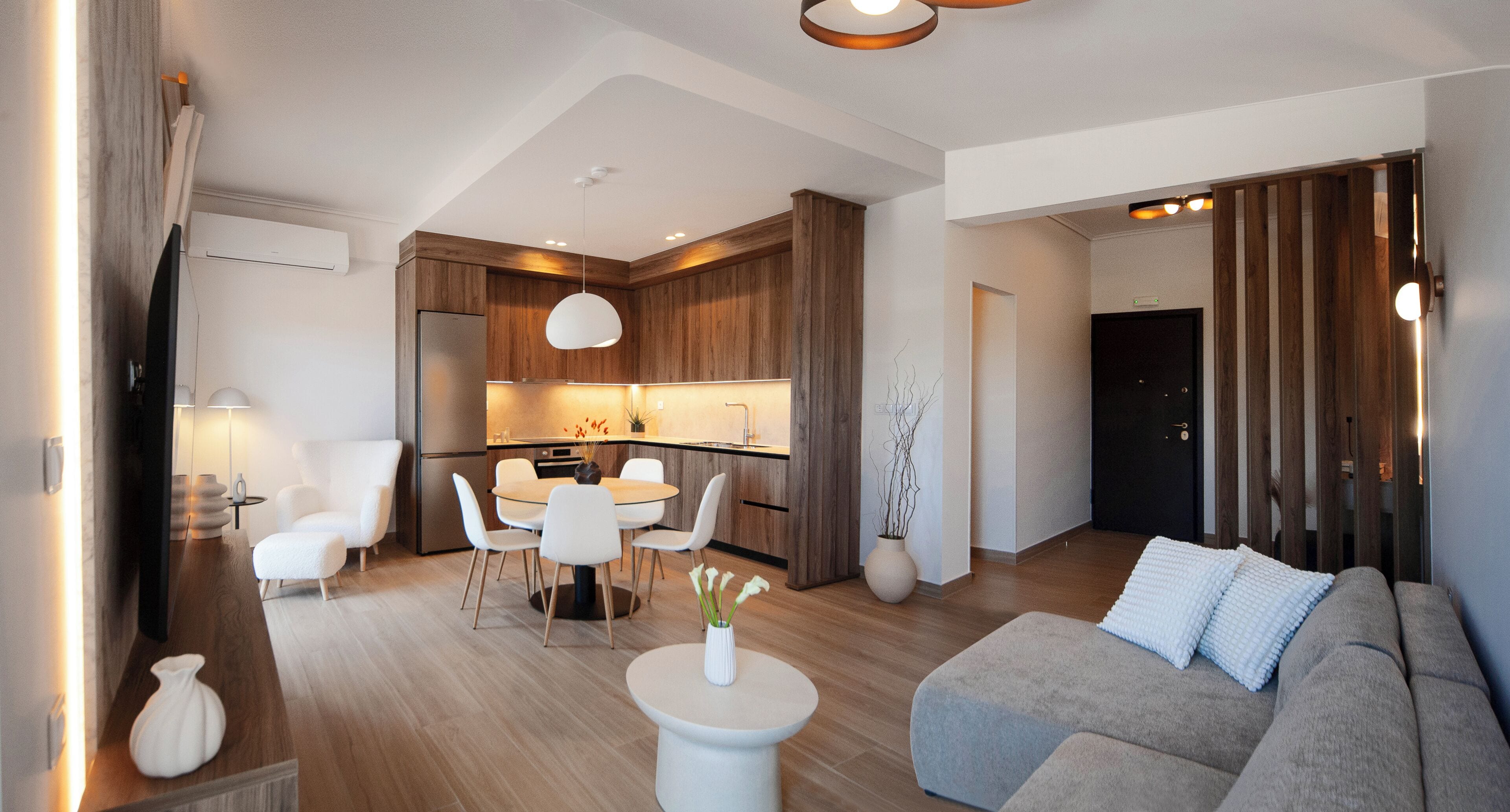 Apartment, 2 Bedrooms | Living area | 65-inch Smart TV with cable channels, Netflix, streaming services