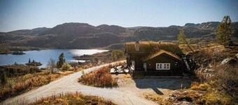 Spacious cabin with mountain views and sauna