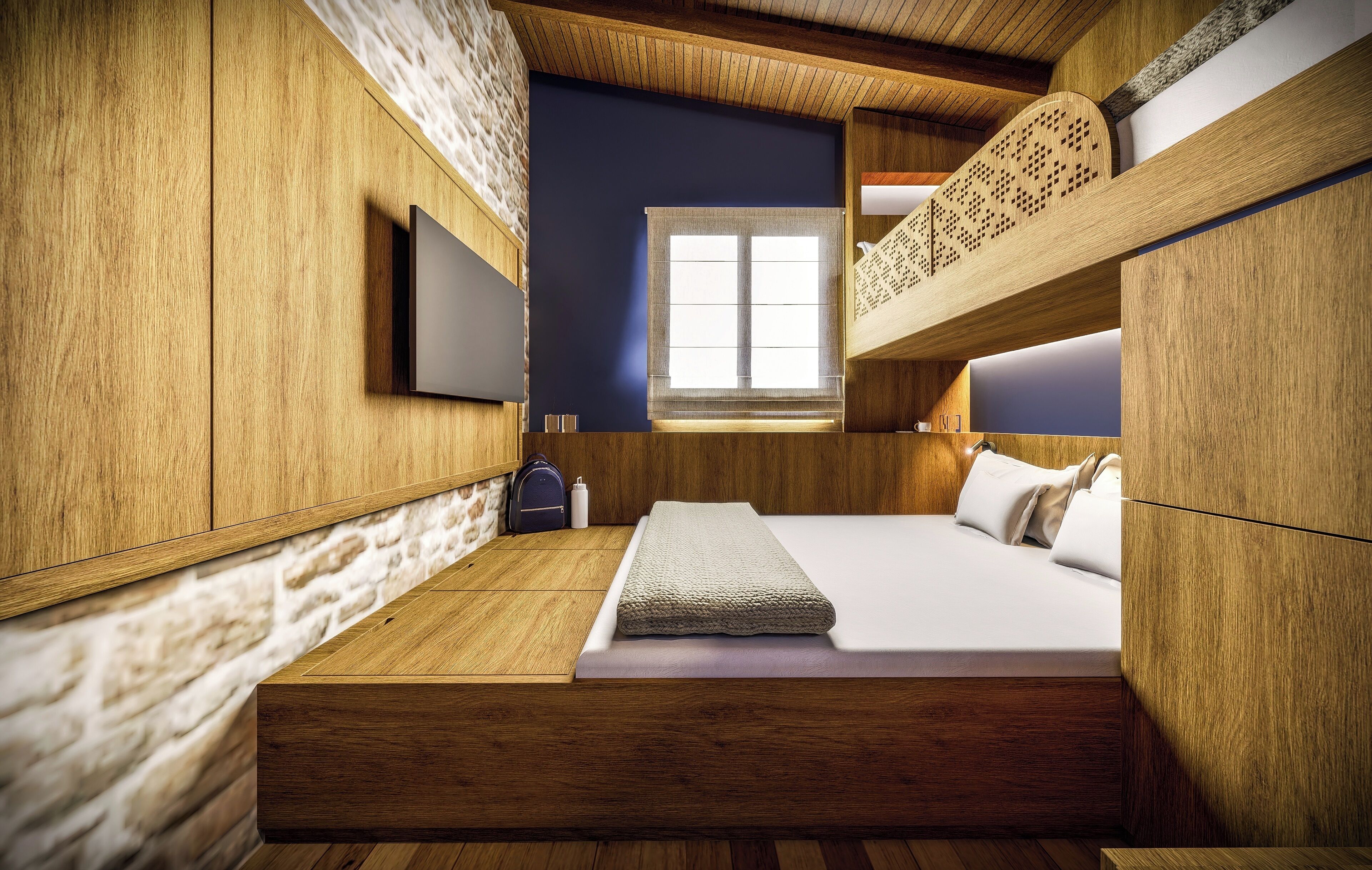 Comfort driepersoonskamer, uitzicht op zee | Gratis wifi