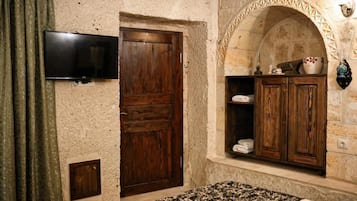 Blackout drapes, soundproofing, iron/ironing board (on request)