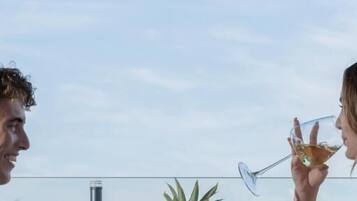 Exclusive Suite, Balcony, Partial Sea View | Outdoor dining