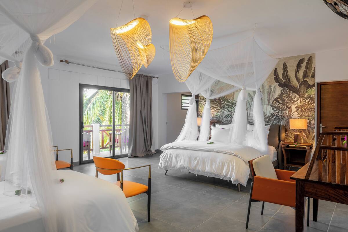 Family Quadruple Room, Partial Ocean View | Free WiFi