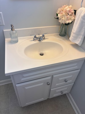 Hair dryer, towels, soap, toilet paper - Perfect Oakley Location (Cincinnati)