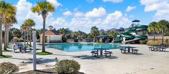 5kings Pool 100"TV+PS5 PickleBall Gym FishingPond