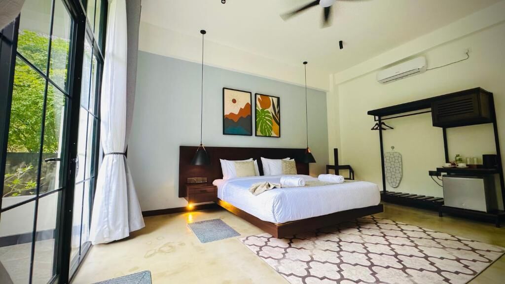 Double Room, Patio, Garden View | In-room safe, blackout drapes, iron/ironing board, WiFi (free)