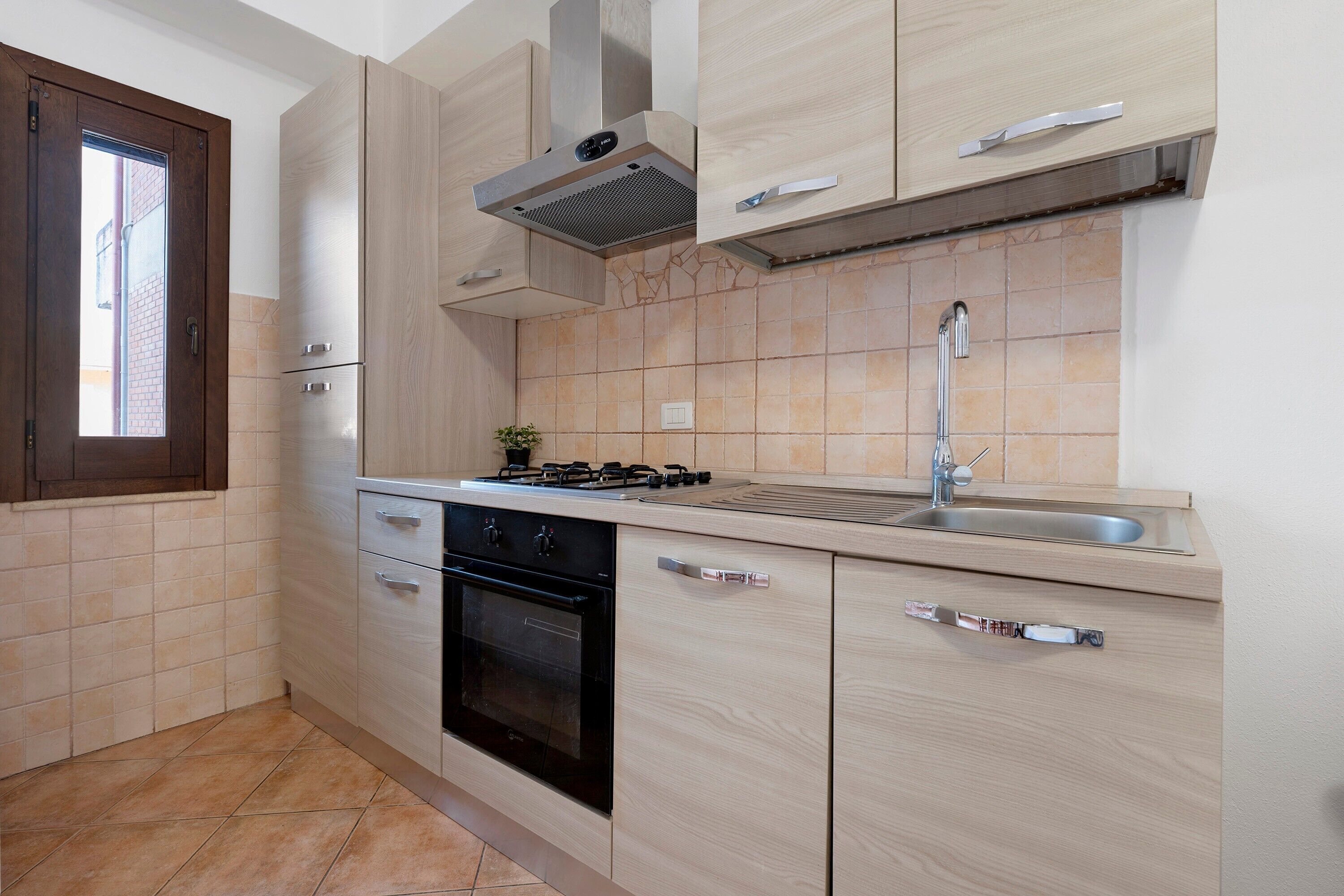 Fridge, oven, stovetop, cookware/dishes/utensils