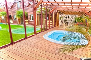 Pool - Comfortable houses with a SPA zone (Wrzosowo)