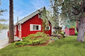 Exterior - Lakefront Log Cabin with Private Dock (Rollins)