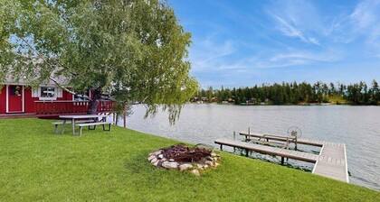 Lakefront Log Cabin with Private Dock