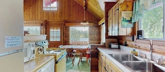 Lakefront Log Cabin with Private Dock