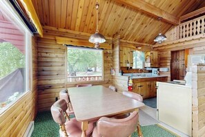 Dining - Lakefront Log Cabin with Private Dock (Rollins)