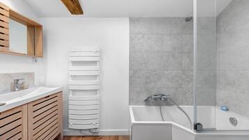 Shower, hair dryer