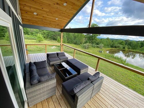 Peaceful Finger Lakes Hilltop Retreat on 30 Acres with Pond & Panoramic Views