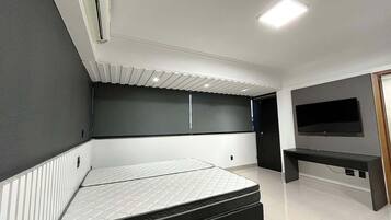 Hypo-allergenic bedding available, in-room safe, blackout drapes