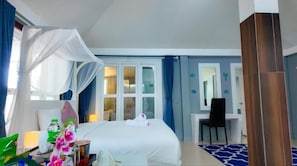 Deluxe-Villa, 1 Doppelbett | Minibar, kostenloses WLAN, Bettwäsche