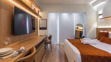 Comfort-Apartment, 1 Queen-Bett, Küche, Stadtblick