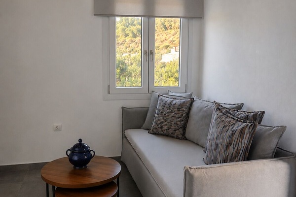 Luxury Duplex, Sea View | Living area | 43-inch Smart TV with digital channels